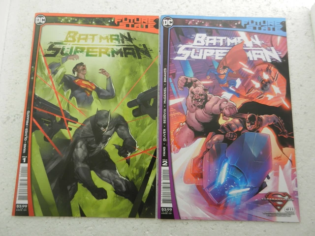 Future State Batman Superman #1 #2 Main Cover 2021 NM 9.4 1st Print DC