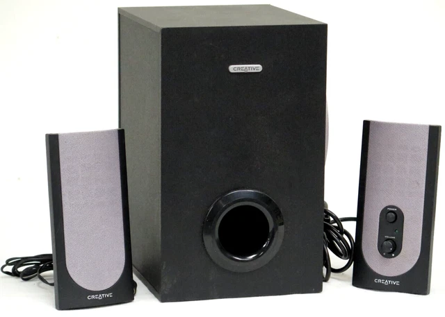 CREATIVE SBS580 SUBWOOFER Speaker Surround Sound System Stereo AUX 3 ...