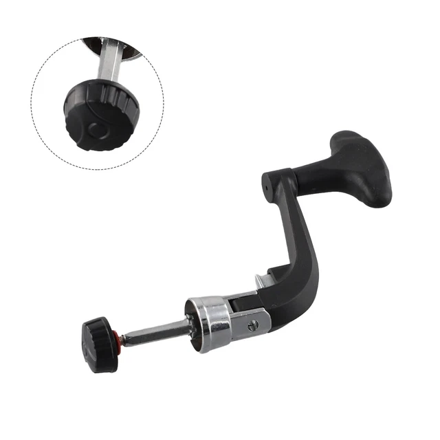 Lot De 2 Poignées De Moulinet De Pêche PATIKIL – Rotatives, Pliable à 90°, Métal/plastique, Pour Modèles 1000-4000 (argent/gris)
