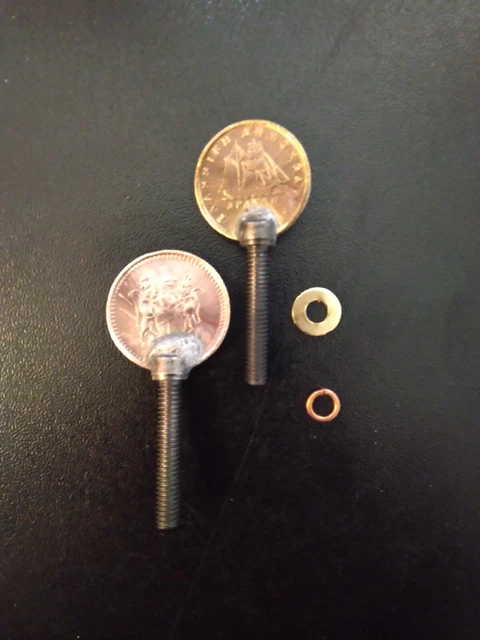 tattoo machine vice screw with coins