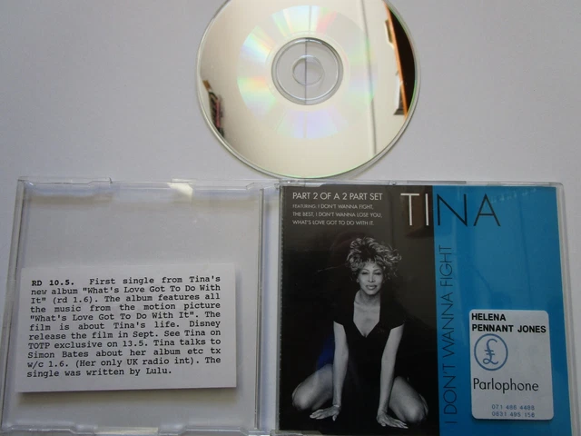 TINA TURNER I Don't Wanna Fight Parlophone 7243 8 806112 4 cd maxi