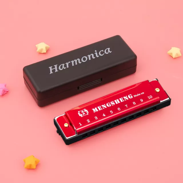 10 Hole Harmonica Kid Mouth Organ Puzzle Musical Instrument Beginner Key of C