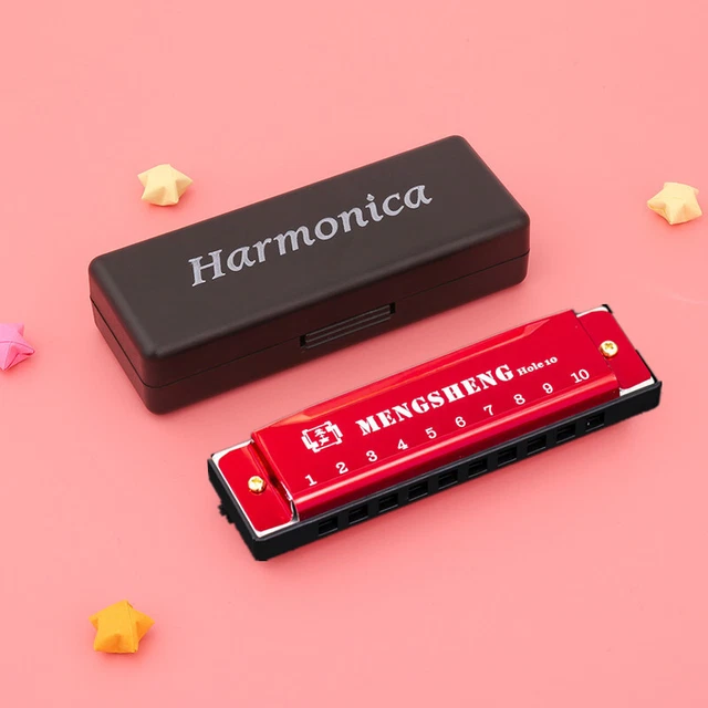 10 Hole Harmonica Kid Mouth Organ Puzzle Musical Instrument Beginner Key of C