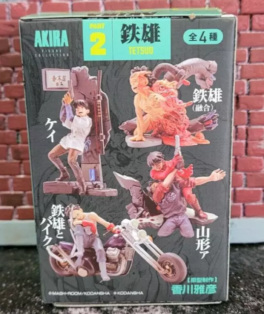 Akira miniQ Gashapon Tetsuo with motorcycle vignette figurine