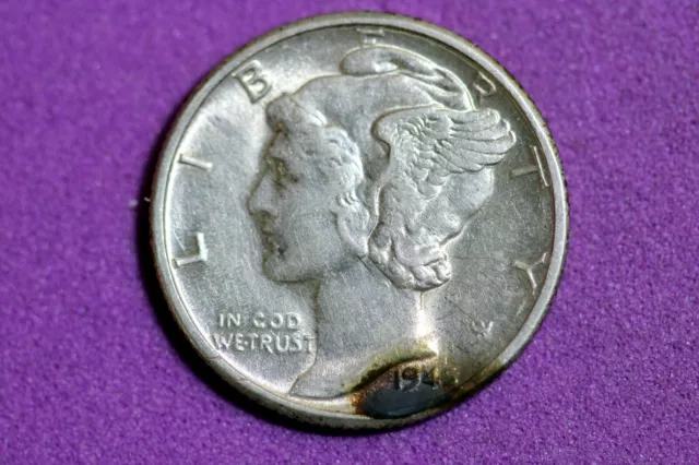 ESTATE FIND 1945 D Mercury Dime #M10370