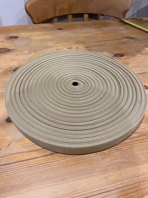 50 Meter Rolle 25 mm Polypropylengurtband.  (funktioniert mit nur 20p pro Meter)