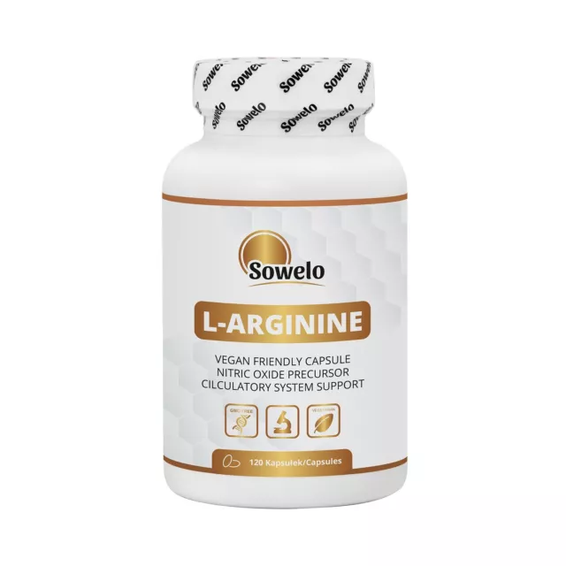 Sowelo Natural L-Arginine Vegan Friendly No2 Booster Musclepump Regeneration