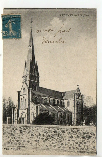 VADENAY - Marne - CPA 51  - l' église