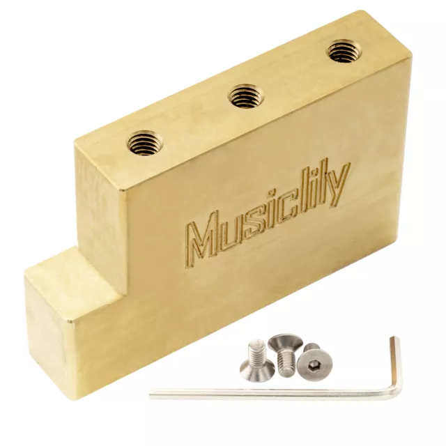 Musiclily Ultra 37mm Brass L Tremolo Block For Floyd Rose Locking Tremolo Bridge