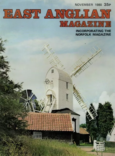 1980 NOV 52911 East Anglian Magazin Cover Bild SAXTEAD MILL SUFFOLK