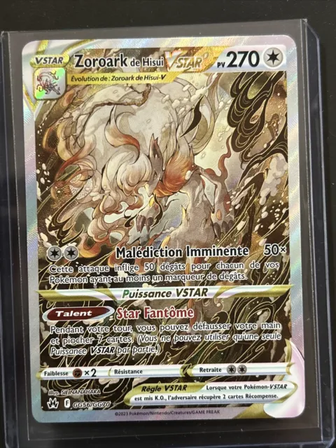 Carte Pokémon Zoroark de Hisui VSTAR GG56/GG70 EB12.5 Zénith Suprême NEUF