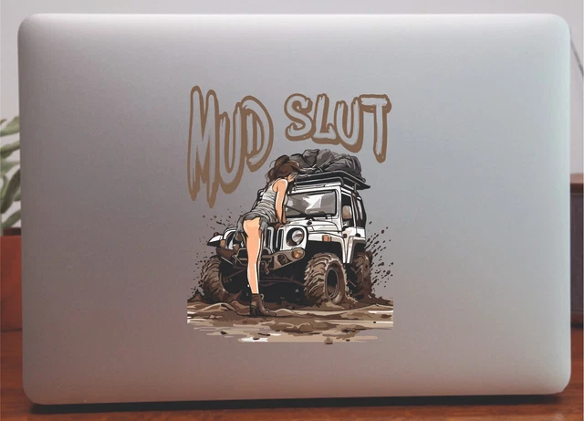 2 I Still Play In The MUD Off Road Decals - White Vinyl Stickers For Jeep Truck Window