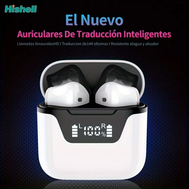 Traductor de Voz 16 Idiomas Auriculares Manos Libres Tiempo Real  Electronico