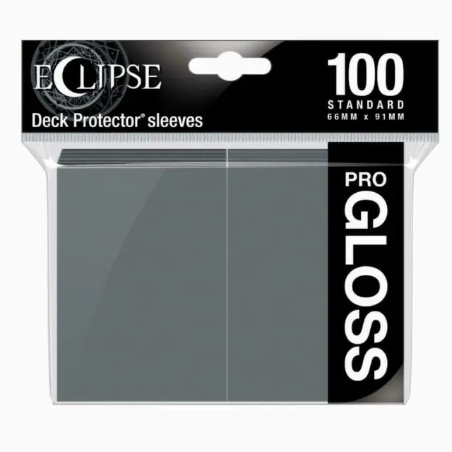 100 x GREY Ultra PRO Eclipse Gloss Deck Protectors Standard Card Sleeves