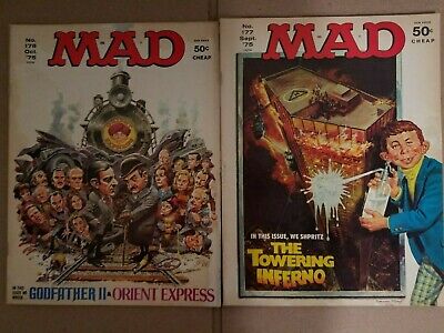 Mad Magazine September & October 1975 Lot of 2