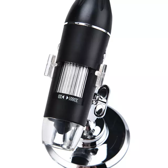 Microscope 1600X numérique USB caméra Endoscope 8LED loupe support en métal pc 3