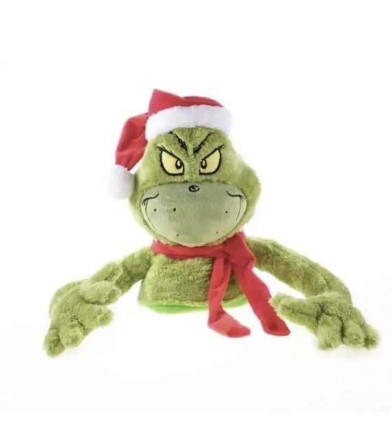 NEW DR SEUSS The Grinch Christmas Tree Hugger/ Topper Poseable Plush