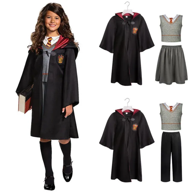 Kids Boys Girls Hermione Uniform Cosplay Costume Outfits Carnival Fancy Dress..﹏