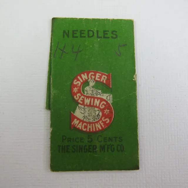 Antique Package Sewing Needles Singer Mfg Co Sewing Machines