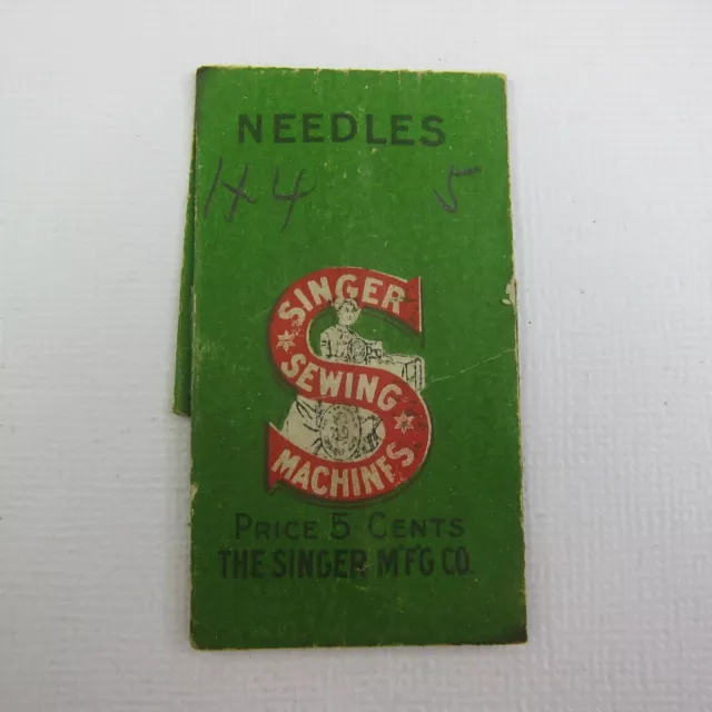 Antique Package Sewing Needles Singer Mfg Co Sewing Machines