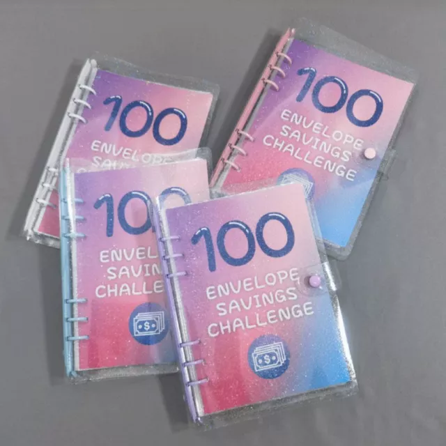 Paper 100 Envelope Challenge Binder PU Savings Challenges Book  Children