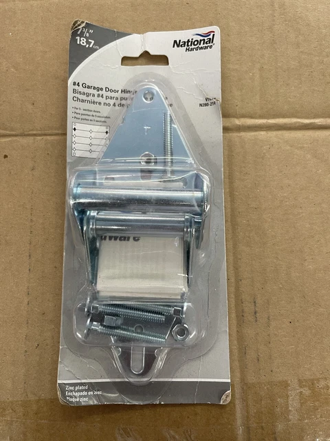 NEW 5 pack LOT National #4 14 Ga. Galvanized Steel Garage Door Hinge N280214