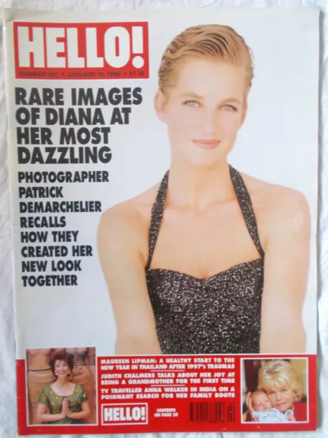 10 January 1998 HELLO! Magazine Diana, Prince William & Harry