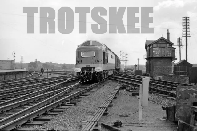 35mm Negative BR British Railways Diesel Loco Class 55 D9005 Retford 1961