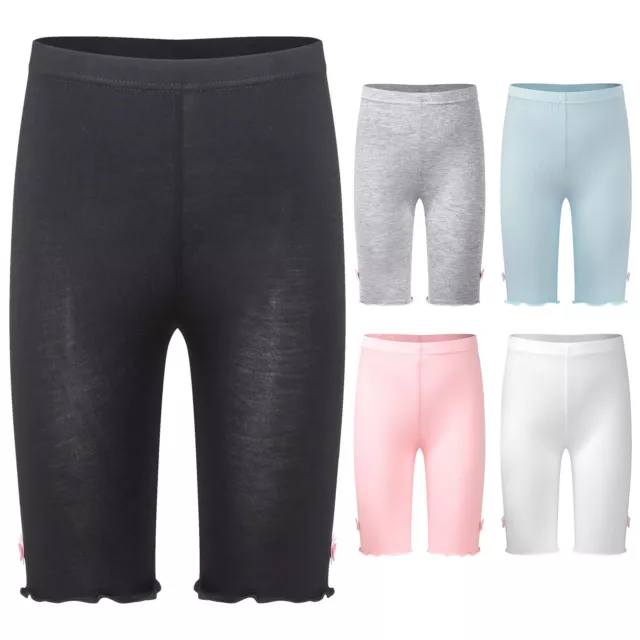 Mädchen Fahrradshorts atmungsaktive Sicherheitsshorts für Mädchen Schmetterling Rüsche 2