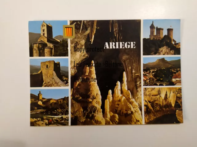 MULTIVUES   ARIEGE carte postale postcard