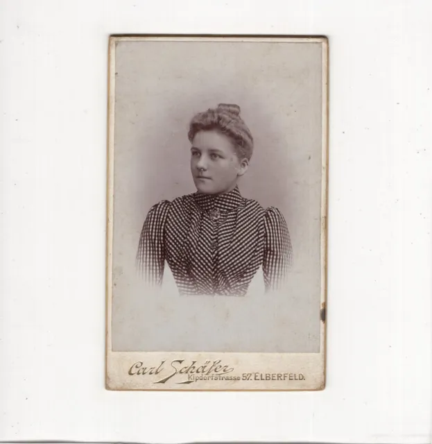 CDV Foto Damenportrait - Elberfeld 1890er