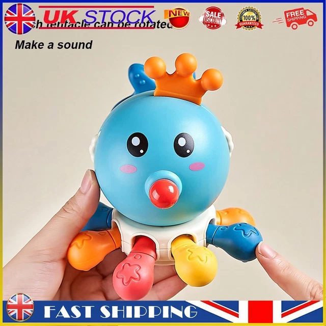 Octopus Baby Sound Toy Rotatable Octopus Toy Making Bath Time More Enjoyable #gi