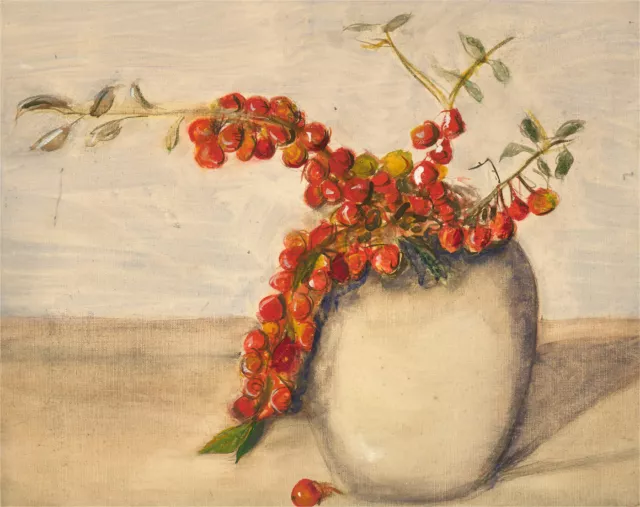 Mid 20th Century Watercolour - Red Currants