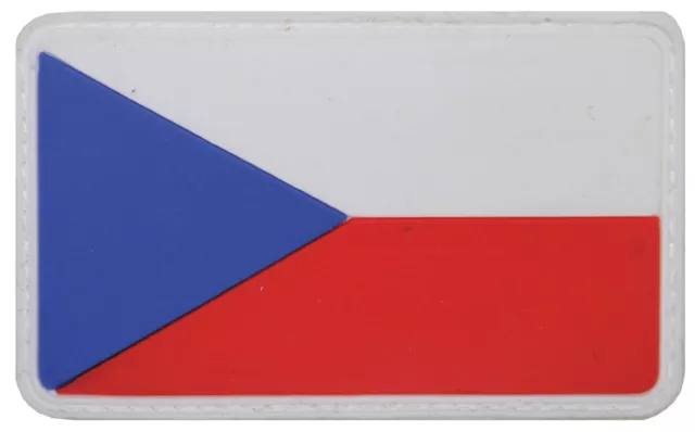 FLAG FLAG CZECH Republic Color 3D Rubber Patch with Velcro Army ...