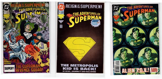 Adventures of Superman Grab Bag! Issues 501, 504, and 528 - VF+