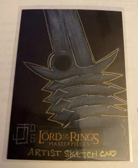 Topps Lord of the Rings Masterpieces LOTR Sketch Card by Jon Ocampo FULL COLOUR