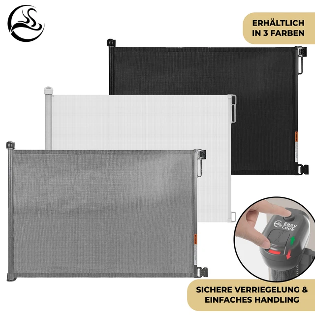 Türschutzgitter Roll Treppenschutzgitter ausziehbar Türschutzrollo Baby Gate