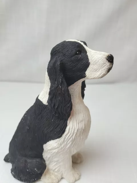 Vtg Sandicast Springer Spaniel Handcast And Handpainted In San Diego CA USA 1989