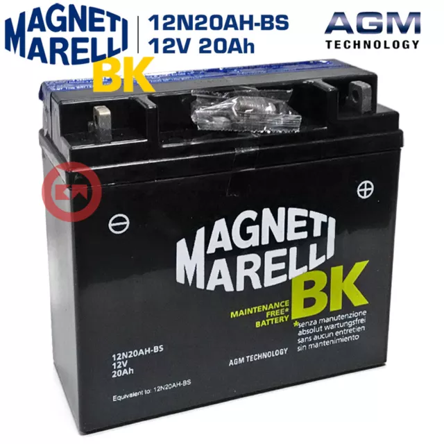 Batteria Magneti Marelli 12N20Ah-Bs = Yuasa 51913 Bmw R 1100 Rt 1993-2001