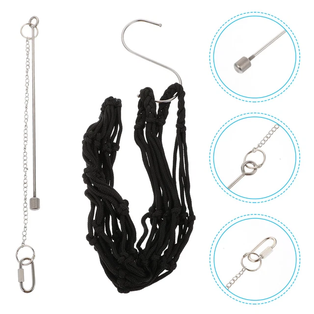 1 Satz von 2 Stück Hühnernetz-Tasche Pet Hängende Zuführung Net Bag Futtersuche