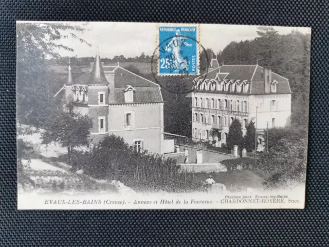 CPA 23 EVAUX-LES-BAINS - Annexe et Hôtel de la Fontaine