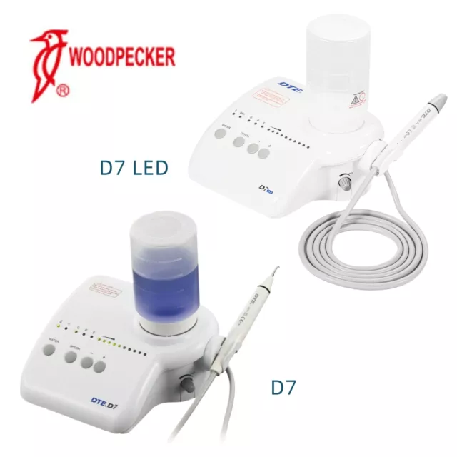 Woodpecker Dental D7 LED Ultrasonic Piezo Scaler HD-7L Handpiece with 8 Tips