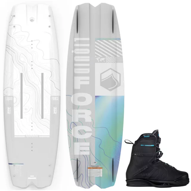 Liquid Force Remedy Aero Wakeboard Package w/ Black Aero 6X Bindings 2023