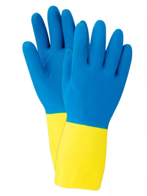 Soft Scrub Neoprene Cleaning Gloves M Blue 1 pair