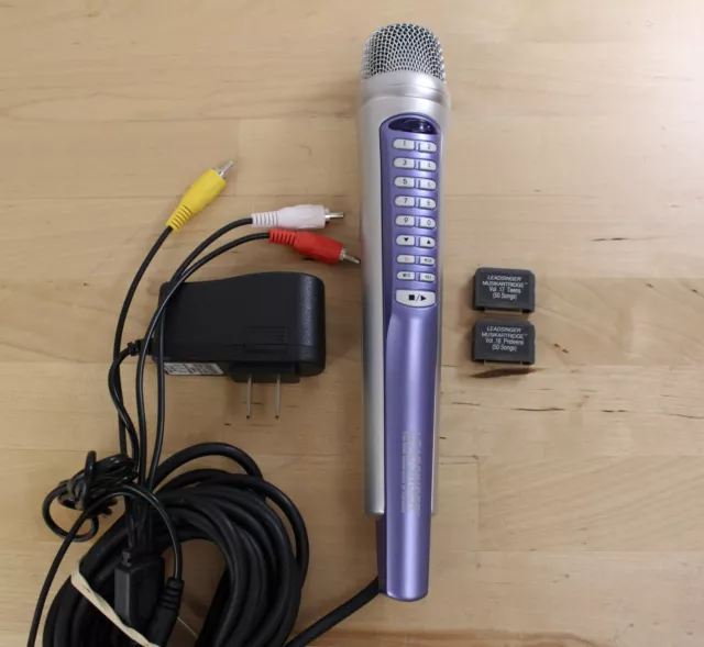Leadsinger LS-2100 Karaoke Microphone with Power Adapter & 2 Music Cartridges