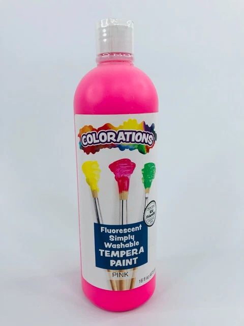 Pintura al temperatura lavable fluorescente Colorations 16 FL. OZ muchos colores para elegir