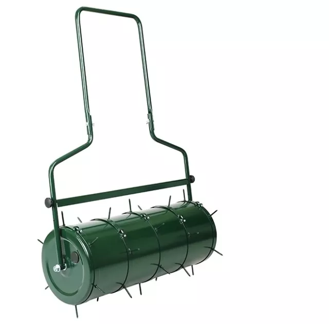 Rasen - Aerator SET für Walze Rasenlüfter Gartenwalze Arefizierer grün 5 tlg.