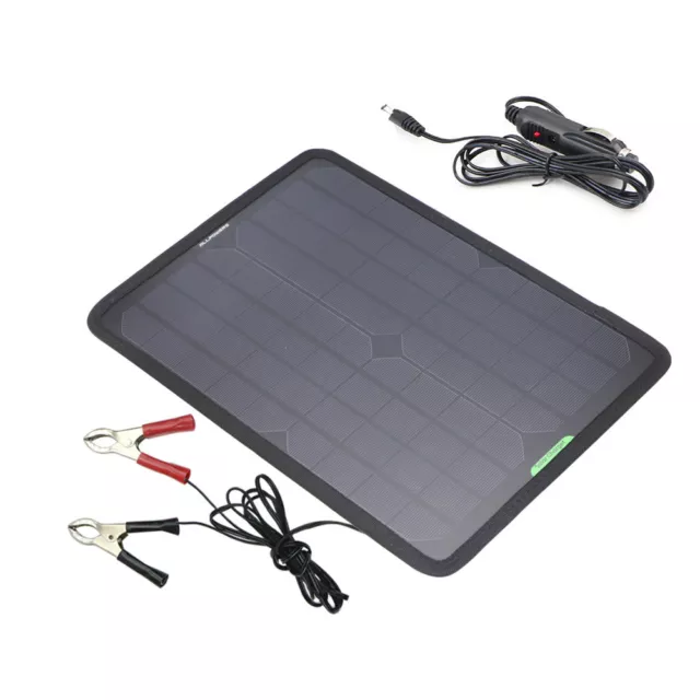 18V 10W Portable Solar Panel Power Battery Charger Backup for Car Marine Boat RV