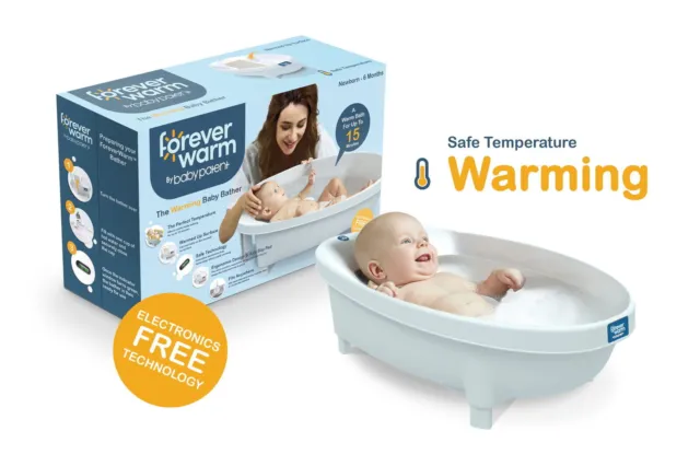 Baby Patent Forever Warm Baby Tub (White)