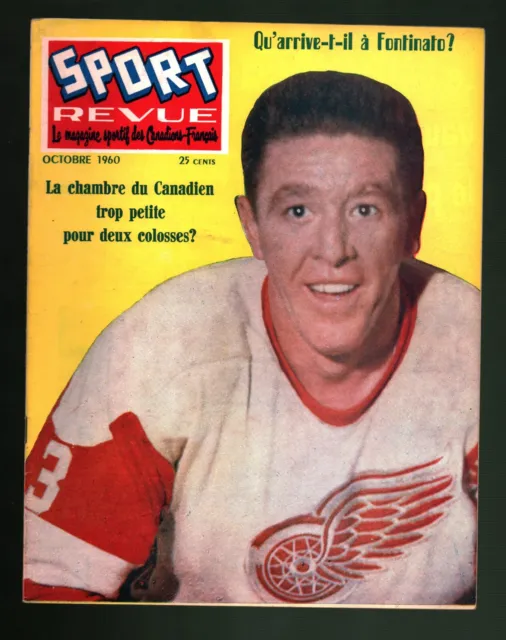 October 1960 Sport-Revue Magazine with Pictures of Marcel Pronovost (301039)